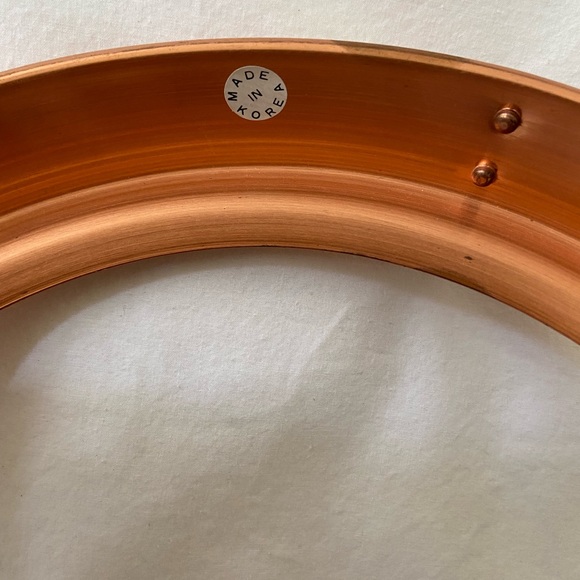 copper made in korea footed stand handled round - Picture 12 of 16